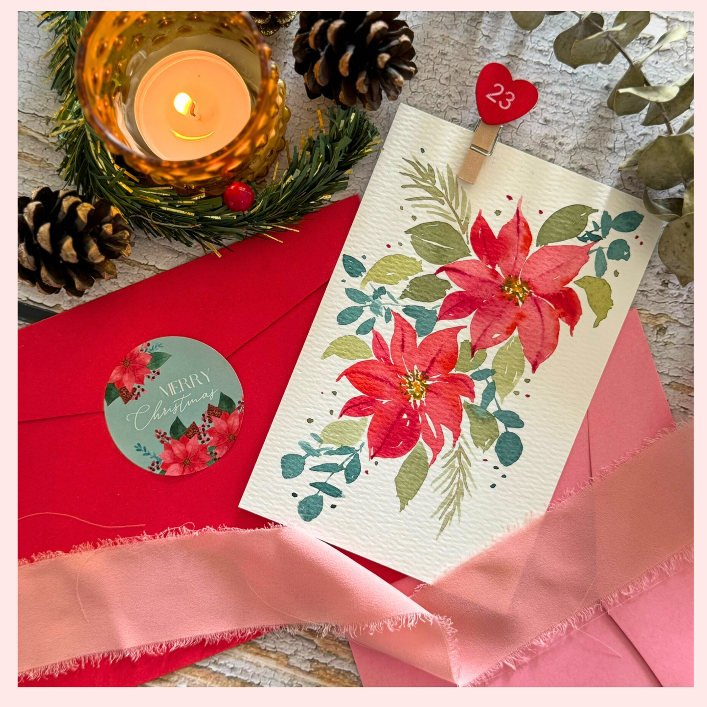 Watercolor Christmas Advent Calendar eBook- Instant Download & Print