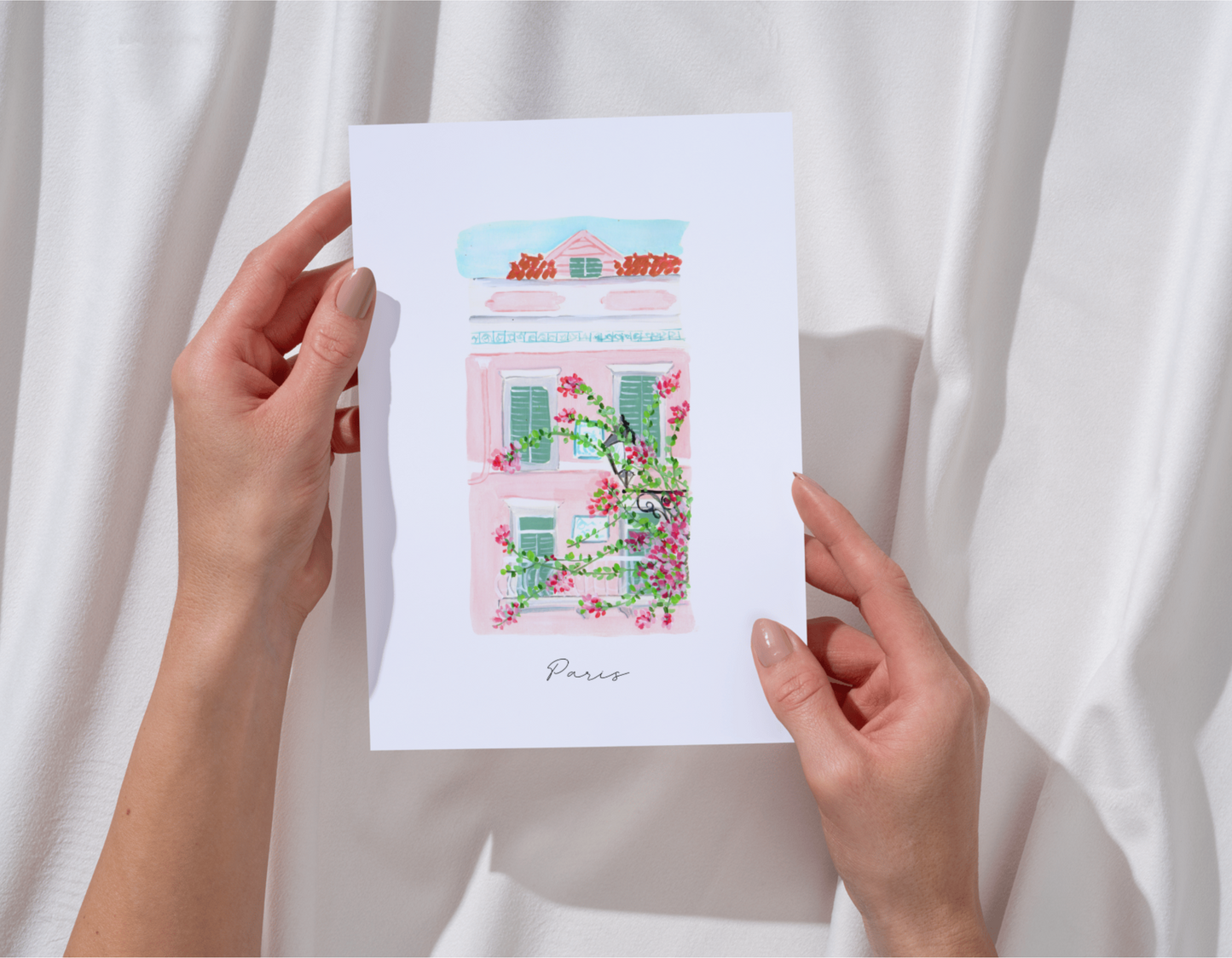 Printable Paris La vie est Belle- Set of 3 watercolor Instant Download & print