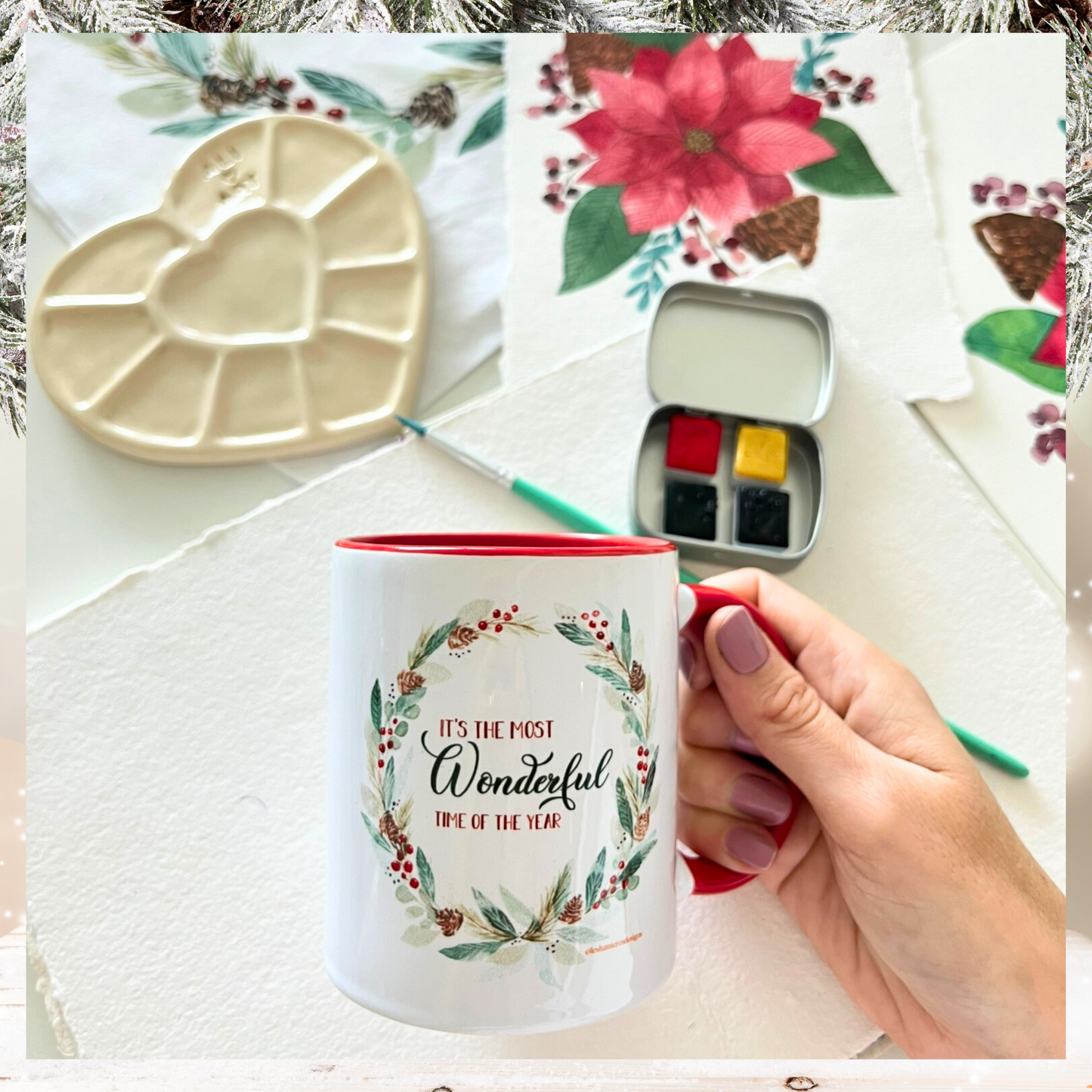 Festive Hues: Christmas Watercolor Wonderland Kit🎄🎨