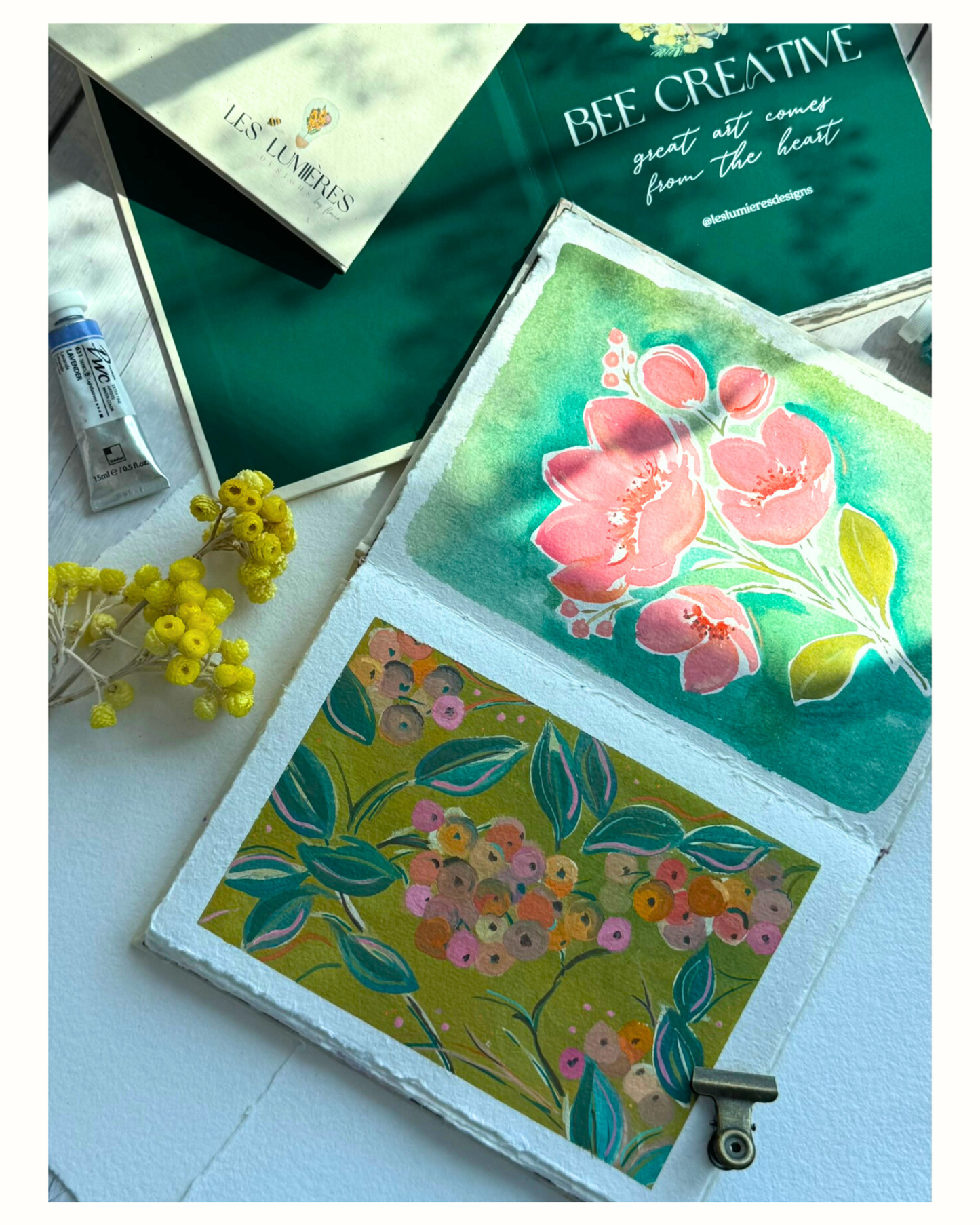 Watercolor notebook Sketchbook! 100% cotton handmade paper A5