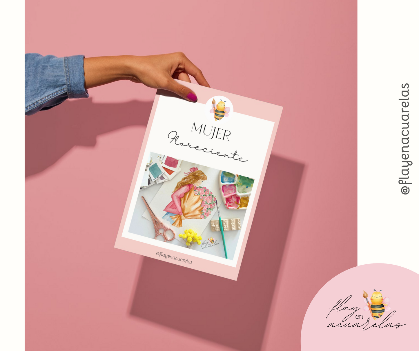 Guía PDF Acuarela – 5 Pinturas Paso a Paso + Bocetos para Calcar – Descargable eBook para Principiantes