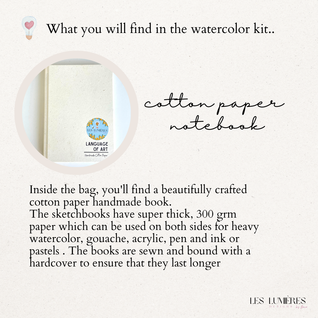 "Artist in Bloom" Watercolor Kit, All you need to start painting!