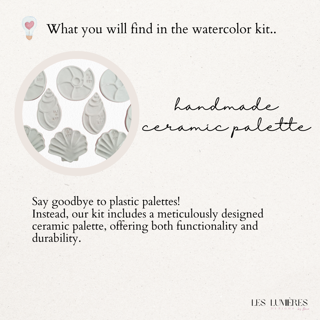 "Artist in Bloom" Watercolor Kit, All you need to start painting!