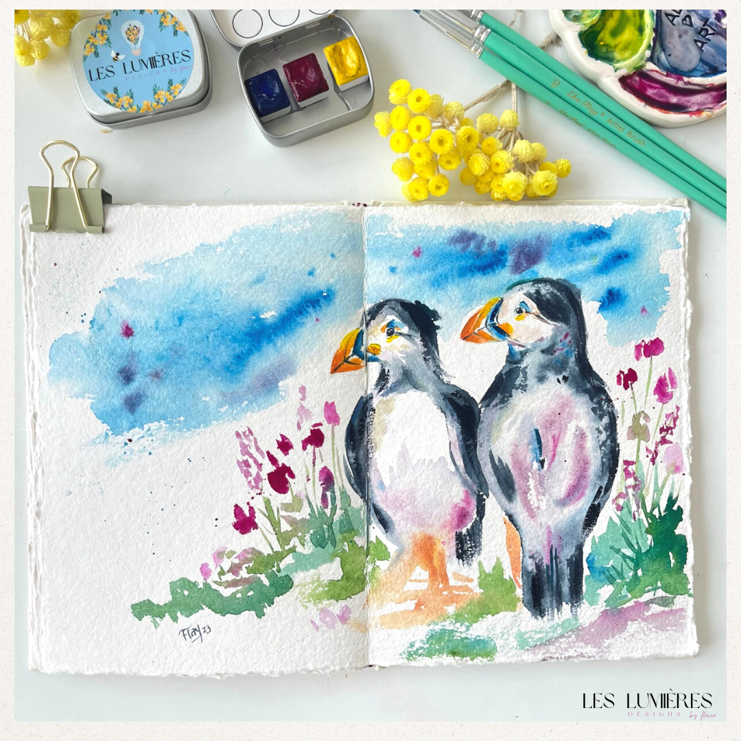 "Artist in Bloom" Watercolor Kit, All you need to start painting!