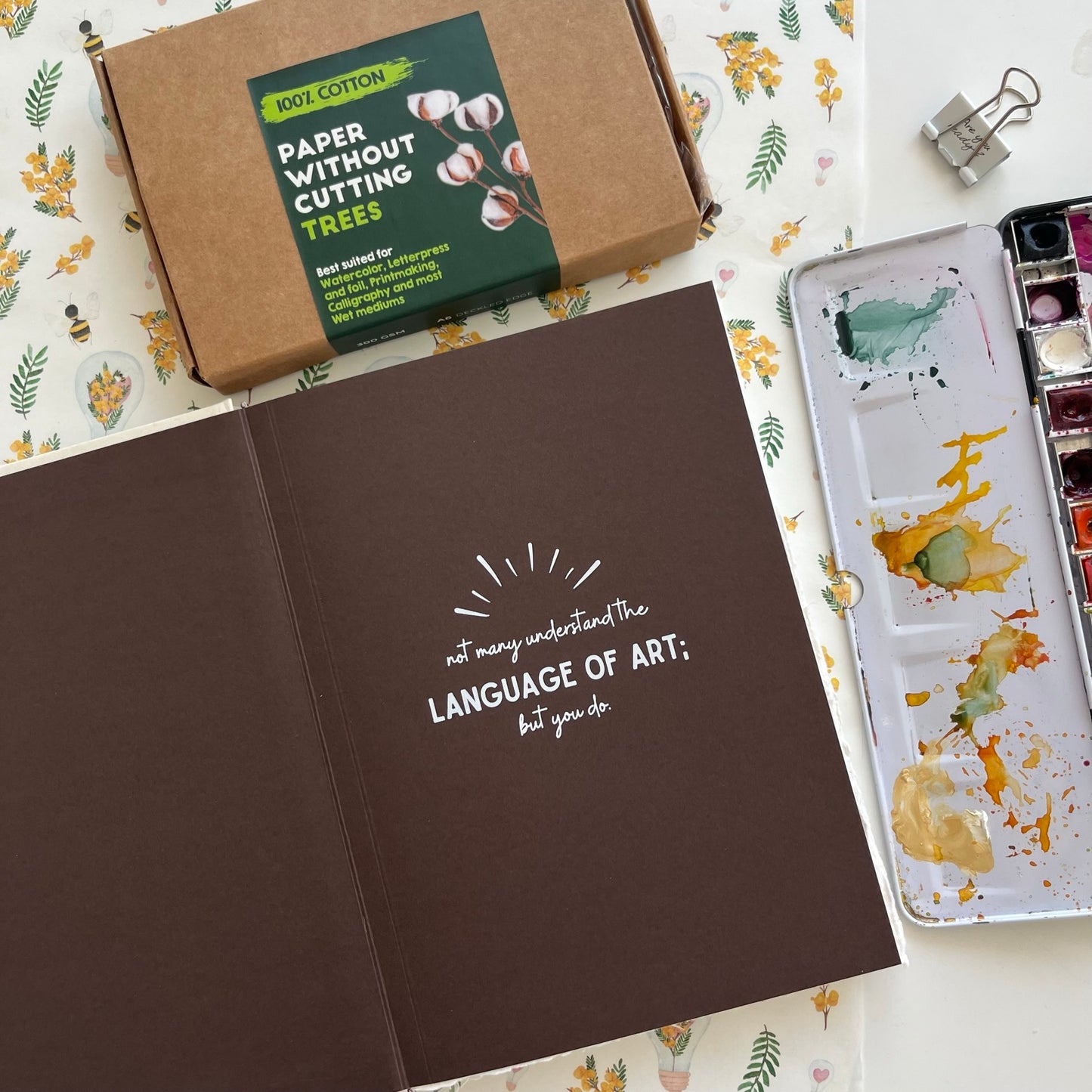 Attention- PRE ORDER NOW Open! Watercolor notebook Sketchbook! 100% cotton handmade paper A5 (Portrait) 16 Sheets/32Pages