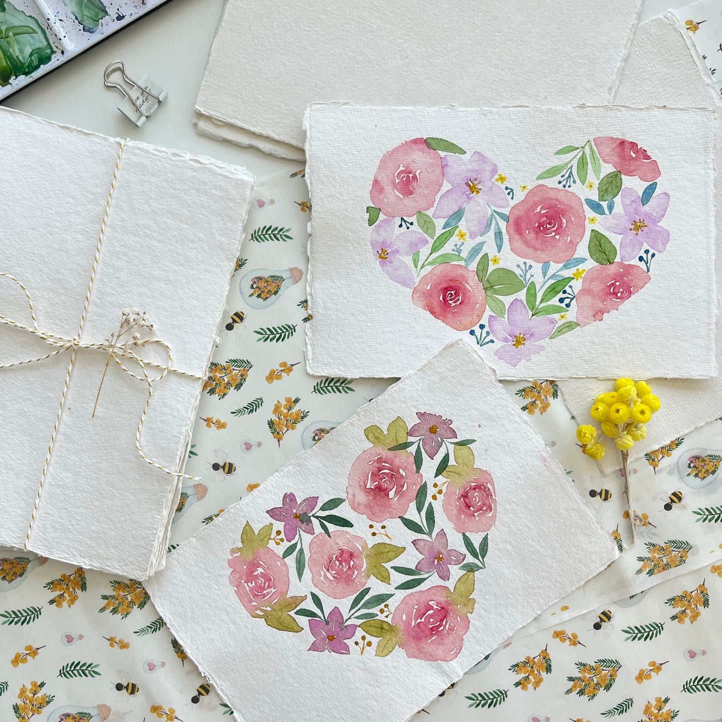 A5 Handmade Deckled Edge Cotton Paper 300gr