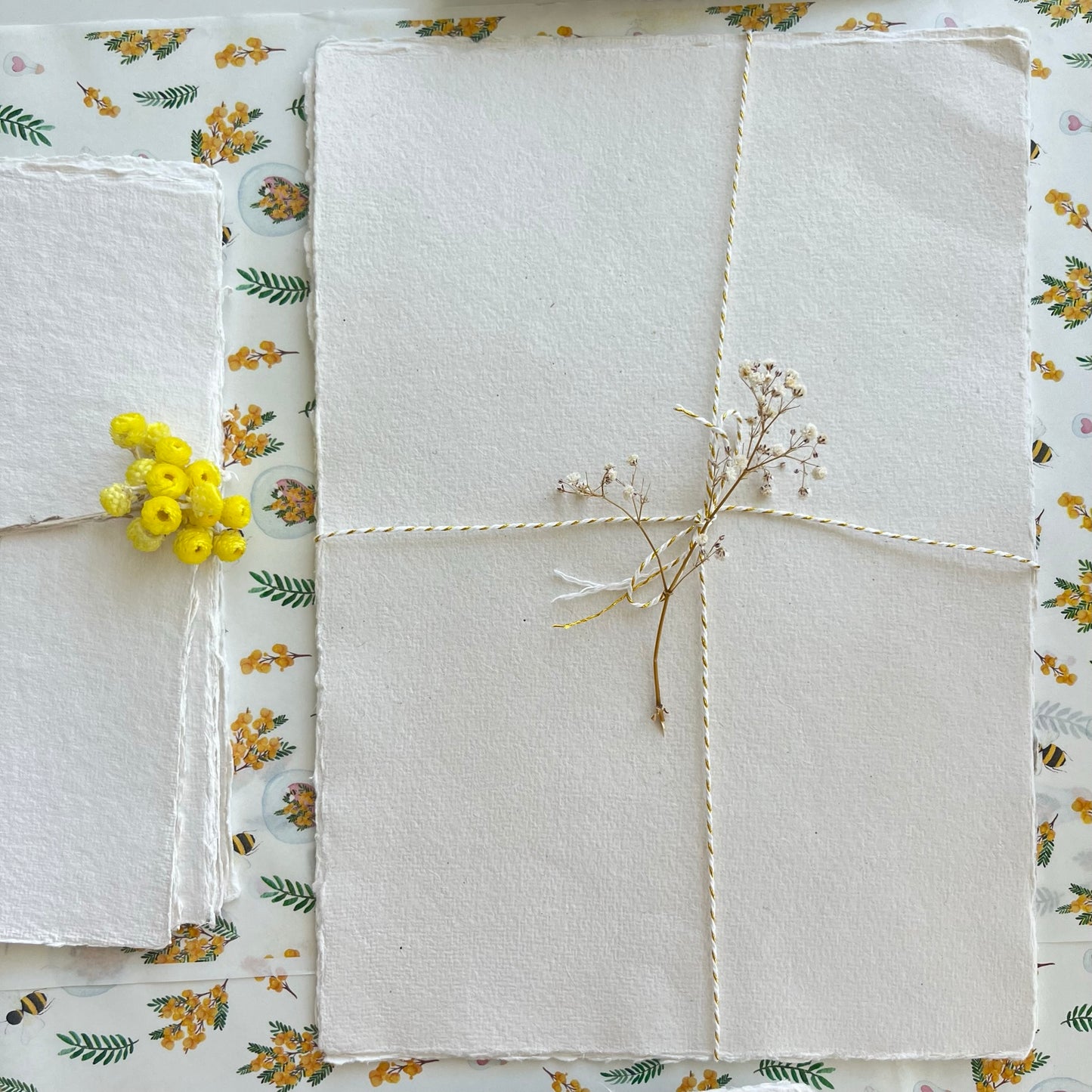 A4 Handmade Deckled Edge Cotton Paper 300gr