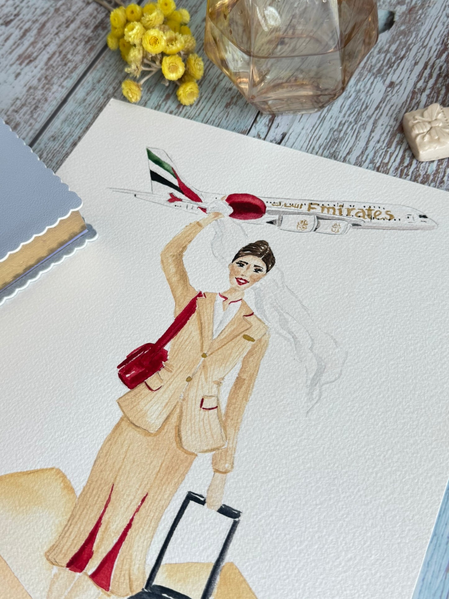 Personalized Watercolor Illustration Portraits