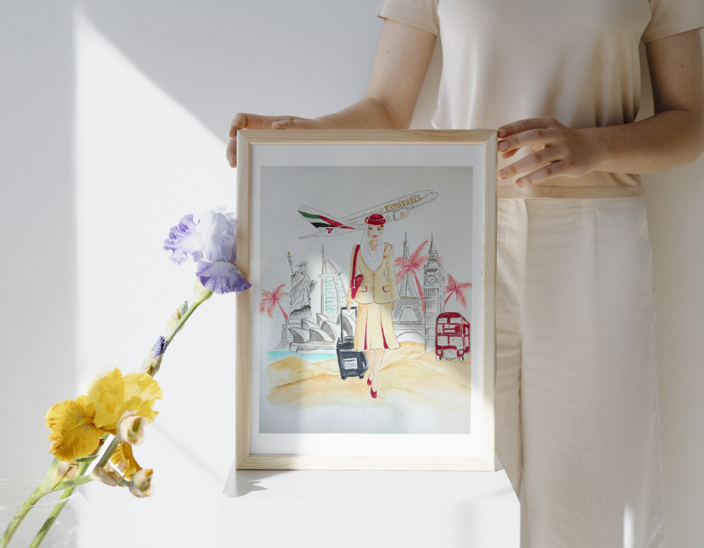 Personalized Watercolor Illustration Portraits