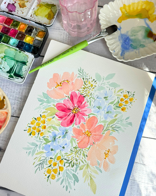 March Blog: Painting Loose Flowers & Learning from Other Artists 🌸