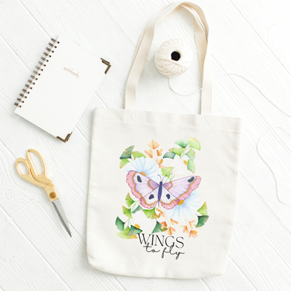 Wings to Fly Tote bag: Ethical, Eco-Friendly, and Beautiful!