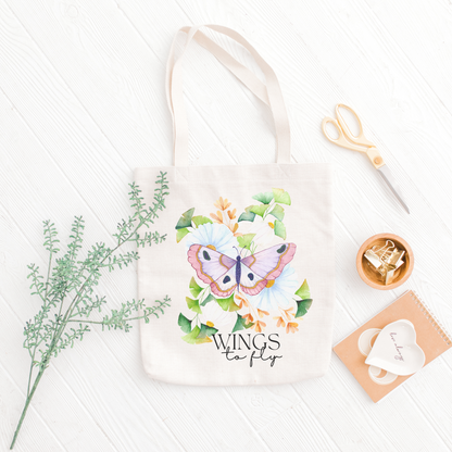 Wings to Fly Tote bag: Ethical, Eco-Friendly, and Beautiful!