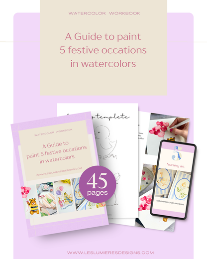 Watercolor Workbook: 5 Festive Occasions PDF