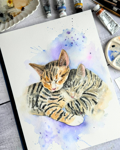 Personalized Watercolor Pet Portrait