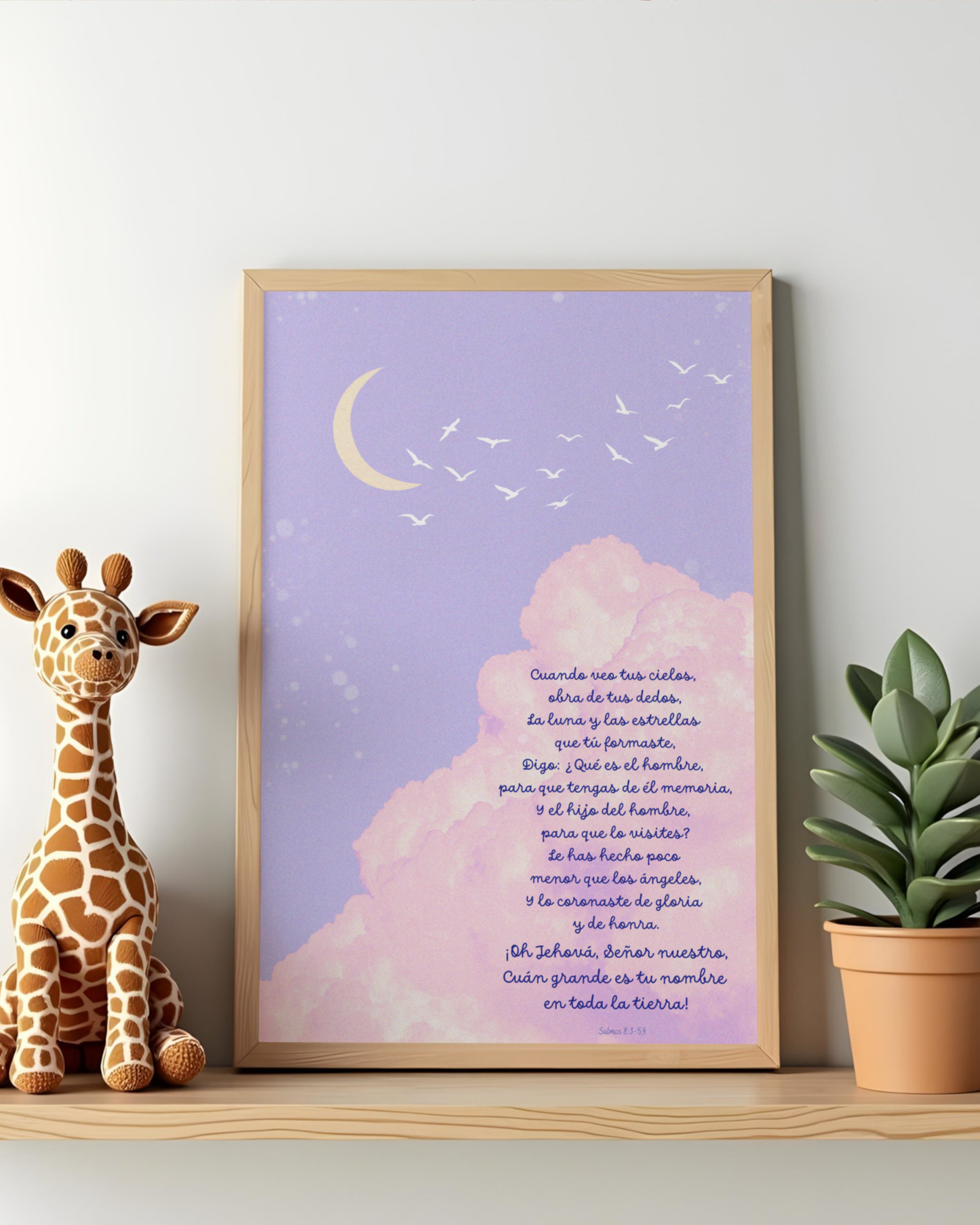 Psalms Spanish Bible Verse Printable Pack 12 designs– Christian Wall Art – Digital Download