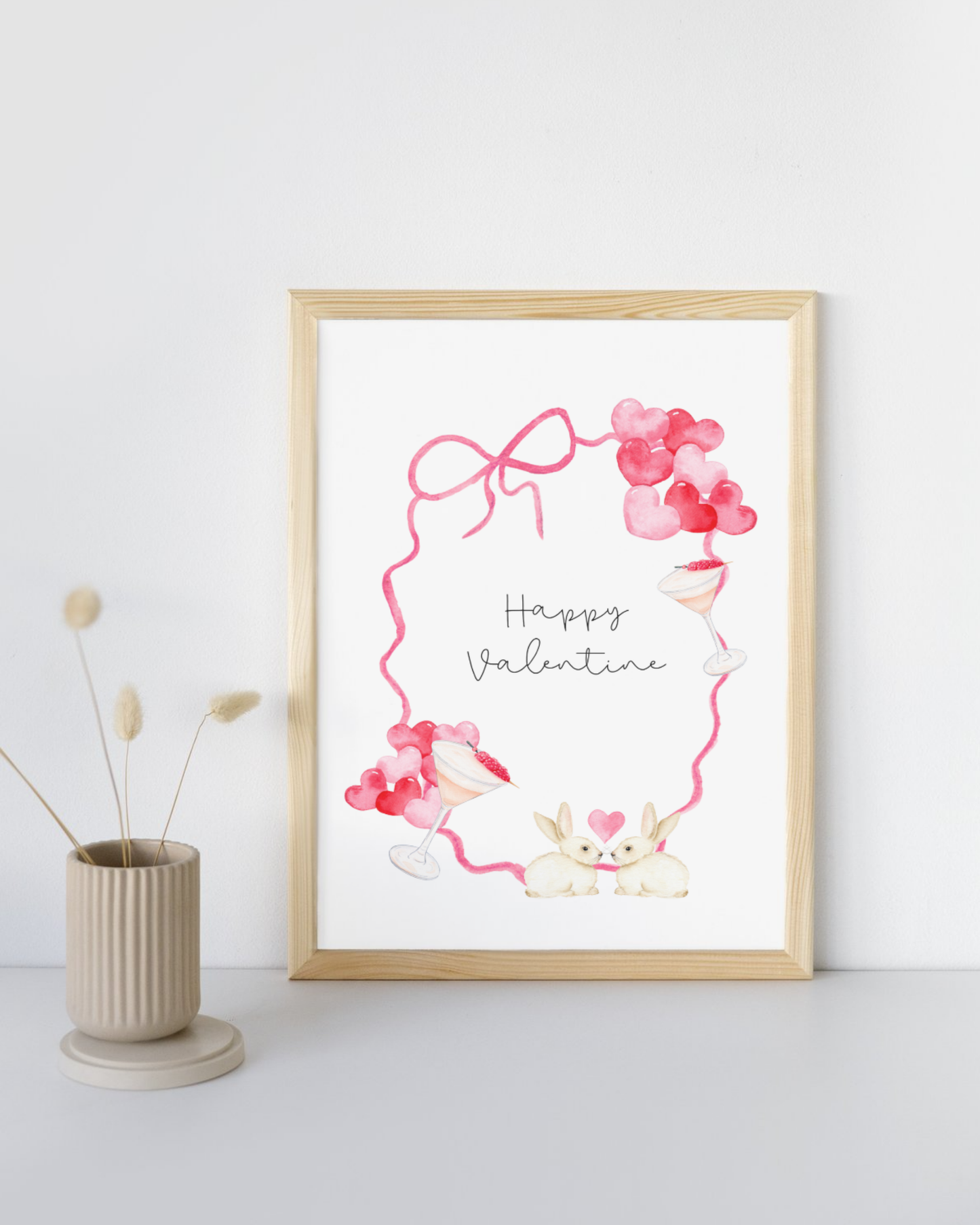 Valentine’s Watercolor Art Prints – Digital Download
