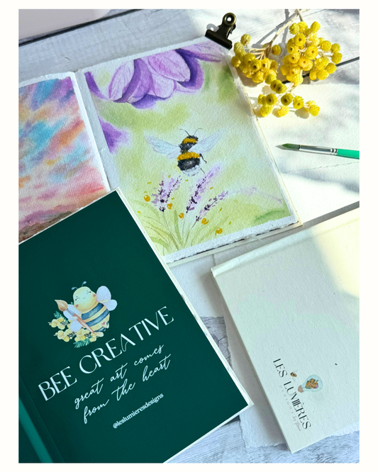 Watercolor notebook Sketchbook! 100% cotton handmade paper A5