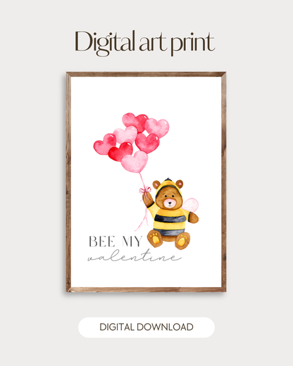 Valentine’s Watercolor Art Prints – Digital Download