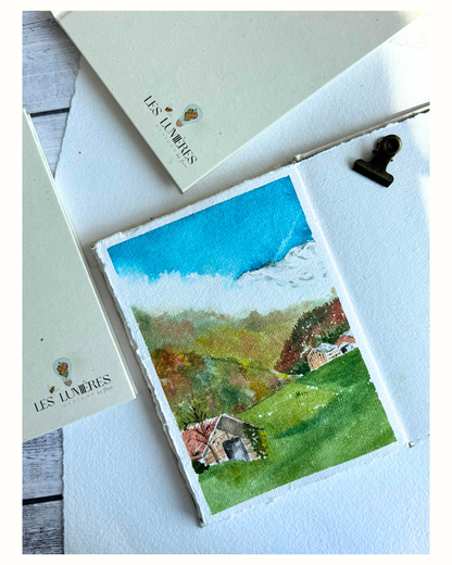 Watercolor notebook Sketchbook! 100% cotton handmade paper A5