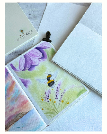 Watercolor notebook Sketchbook! 100% cotton handmade paper A5