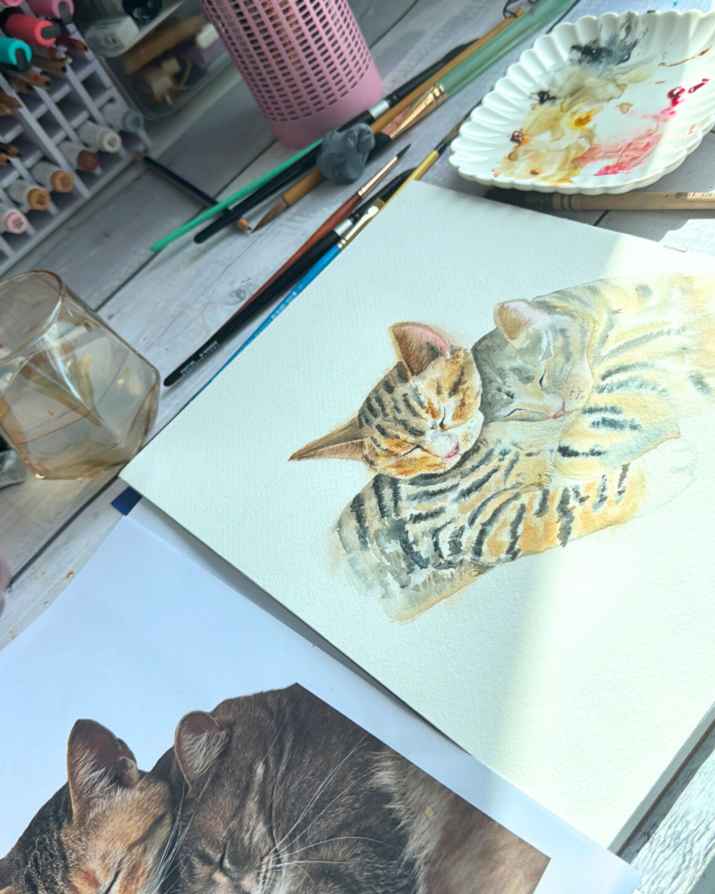 Personalized Watercolor Pet Portrait
