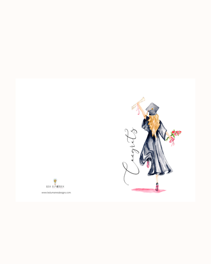 🎓 Graduation Card Collection – Personalized Watercolor Designs