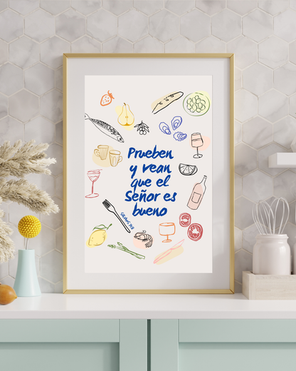 Psalms Spanish Bible Verse Printable Pack 12 designs– Christian Wall Art – Digital Download