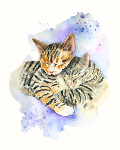 Personalized Watercolor Pet Portrait