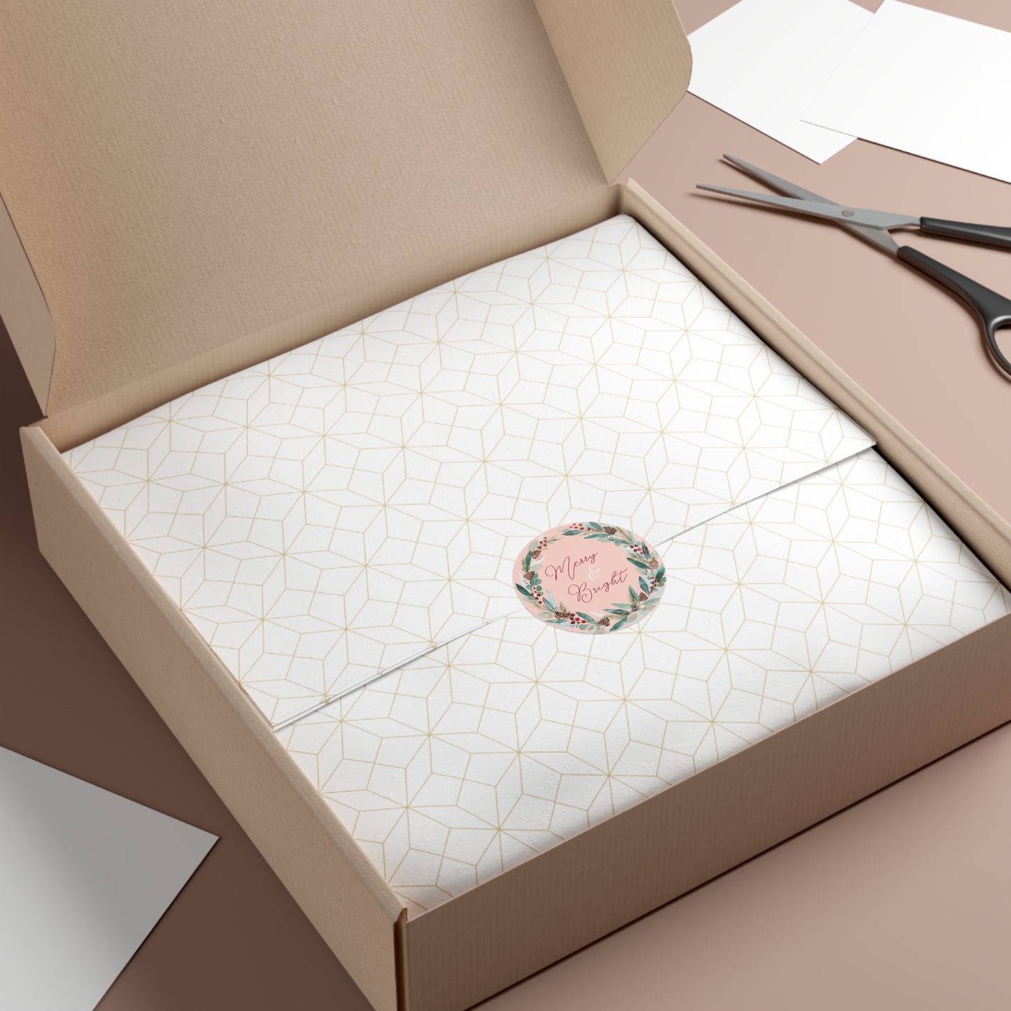 Christmas Round Stickers -Adding a Touch of Artistic Elegance to Your World!