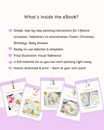Watercolor Workbook: 5 Festive Occasions PDF