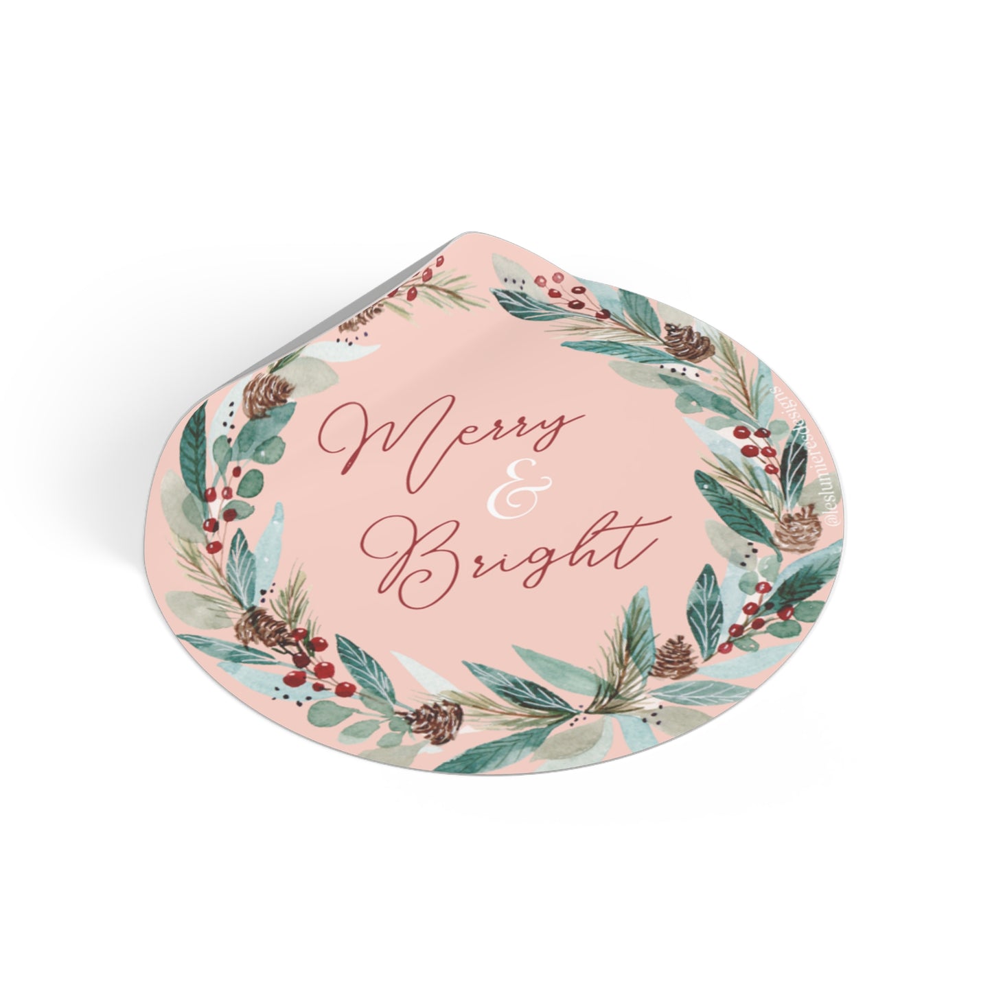 Christmas Round Stickers -Adding a Touch of Artistic Elegance to Your World!
