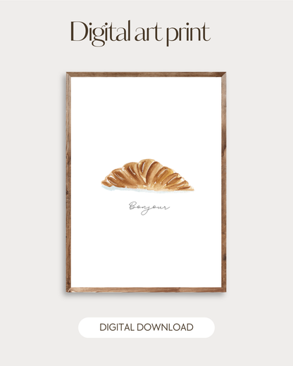 Printable Paris La vie est Belle- Set of 3 watercolor Instant Download & print