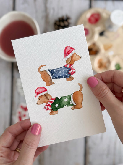 Watercolor Christmas Advent Calendar EBook- Instant Download & Print