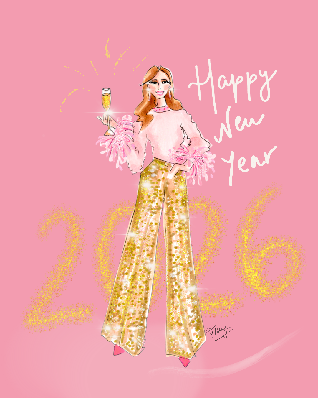 Personalized Mixed Media Sketch Portrait – Digital Illustration (Printable PDF)