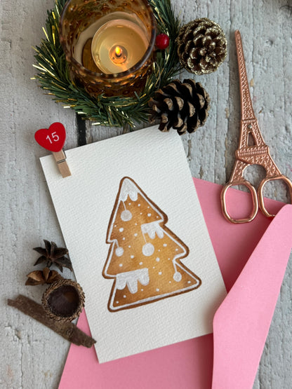 Watercolor Christmas Advent Calendar EBook- Instant Download & Print