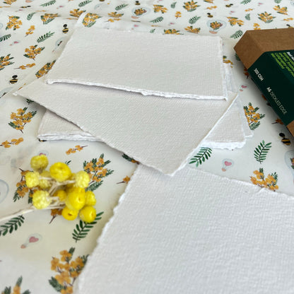 A5 Handmade Deckled Edge Cotton Paper 300gr