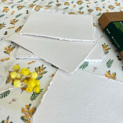 A6 Handmade Deckled Edge Cotton Paper 300gr