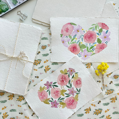 A5 Handmade Deckled Edge Cotton Paper 300gr