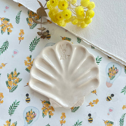 Small Handmade Ceramic watercolor palette, perfect for painting on the go!