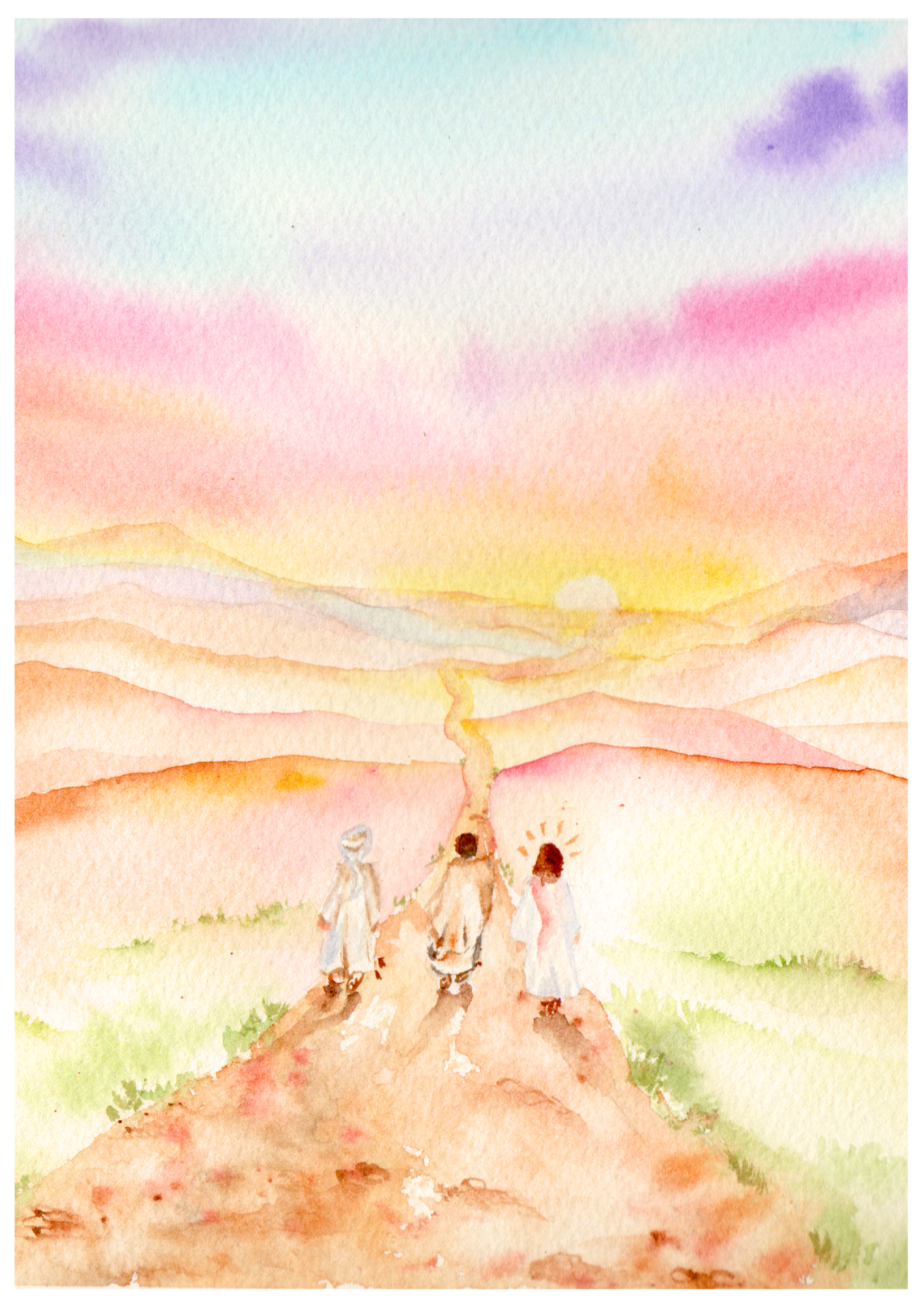 Personalized Watercolor Christian Art