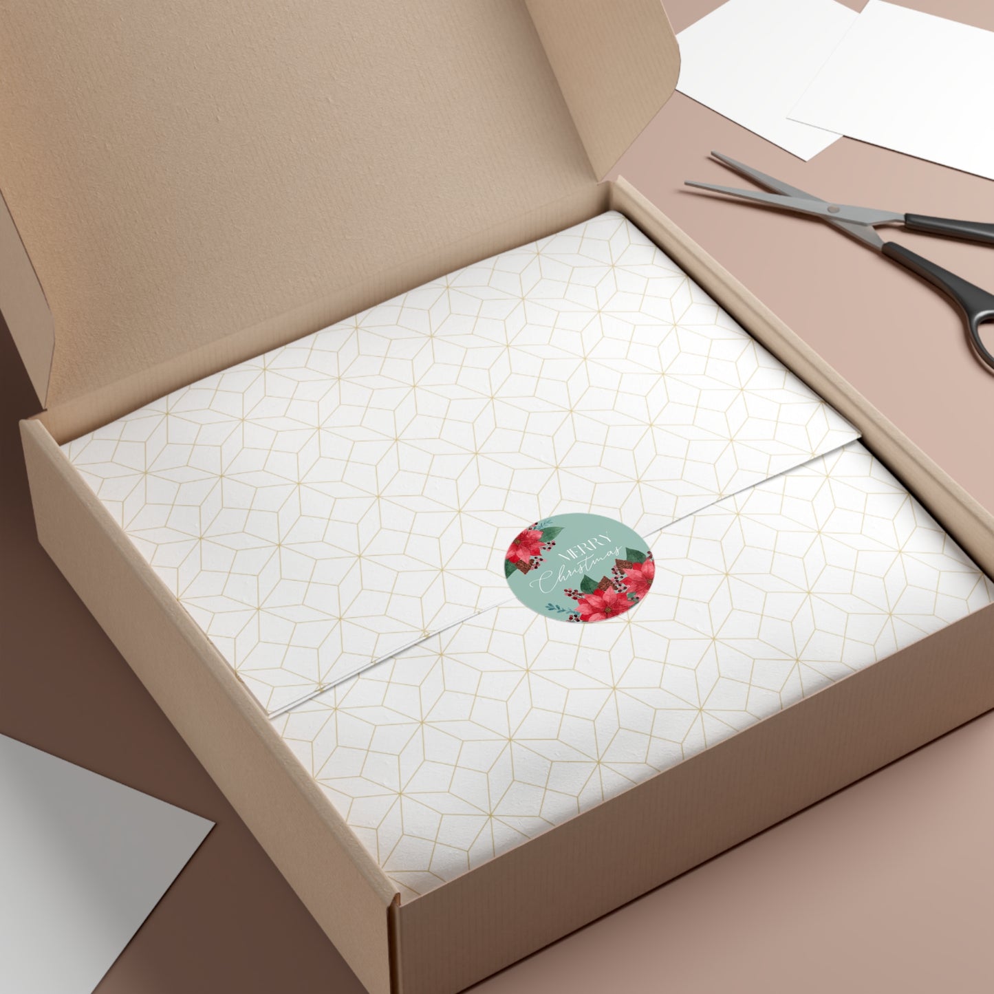 Christmas Round Stickers -Adding a Touch of Artistic Elegance to Your World!