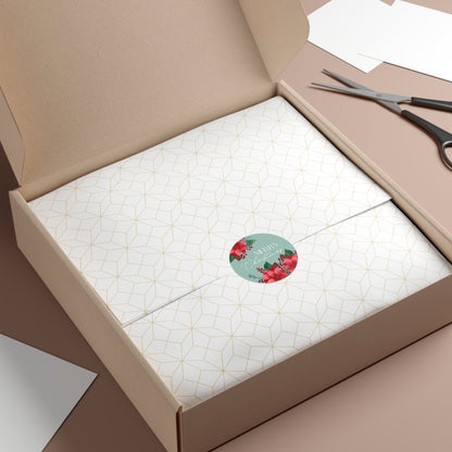 Christmas Round Stickers -Adding a Touch of Artistic Elegance to Your World!