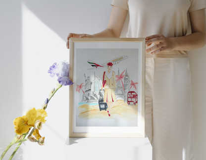 Personalized Watercolor Illustration Portraits