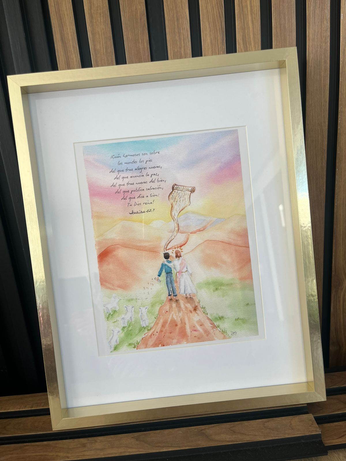 Personalized Watercolor Christian Art