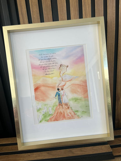 Personalized Watercolor Christian Art