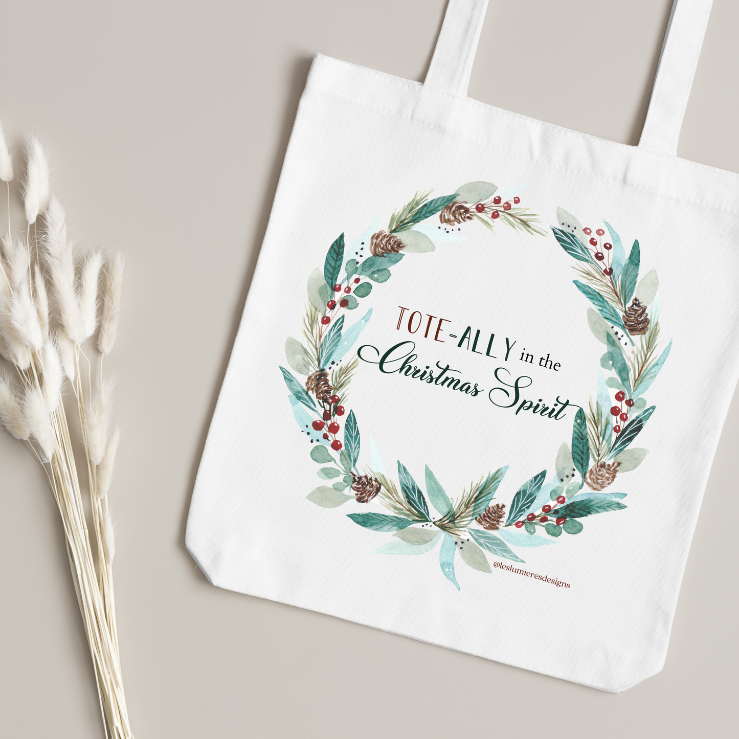 Tote-ally in the Christmas Spirit bag