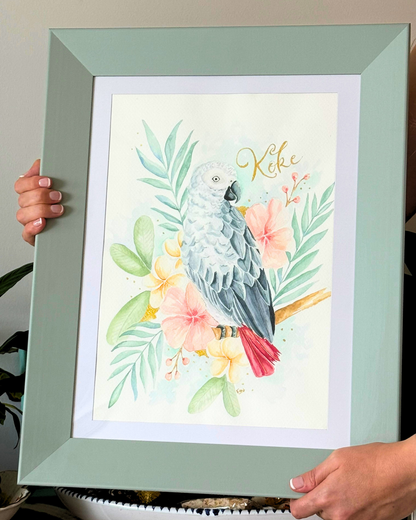 Personalized Watercolor Pet Portrait