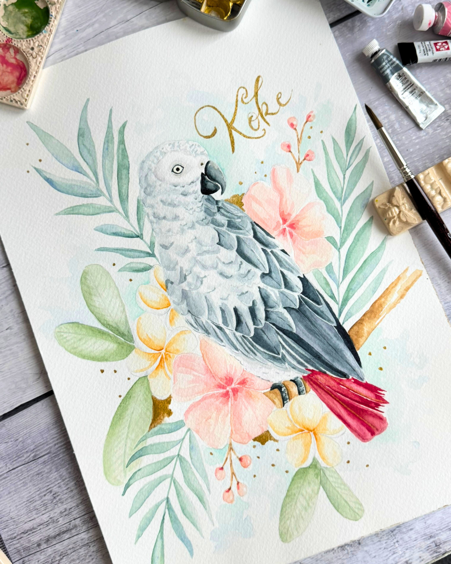 Personalized Watercolor Pet Portrait