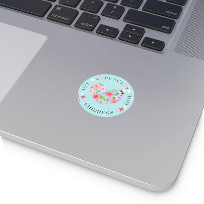 Love peace Round Stickers -Adding a Touch of Artistic Elegance to Your World!